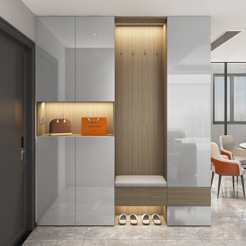 轻奢餐边柜酒柜一体靠墙转角鞋柜玄关柜组组合鞋柜