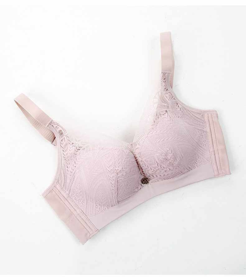 诗曼芬大胸bc杯薄款直立棉无钢圈春秋舒适无痕文胸