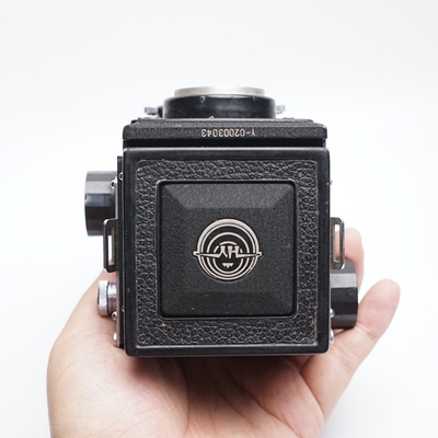 少见重庆华蓥双反相机120胶卷中画幅66双镜头古董照相机收藏真