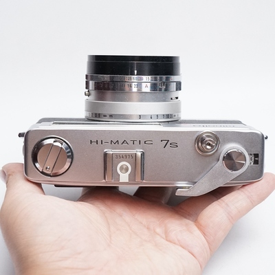 成色美能达minoltahimatic金属机械银色测光皮套旁轴相机