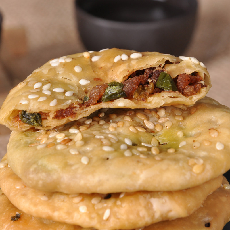 光饼包邮贯福建特产建瓯酥脆肉饼葱饼辣味咸味传统中式糕点