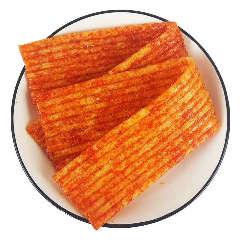 齐辉素食皇鱼老式辣条儿时怀旧零食小吃办公室面筋制品