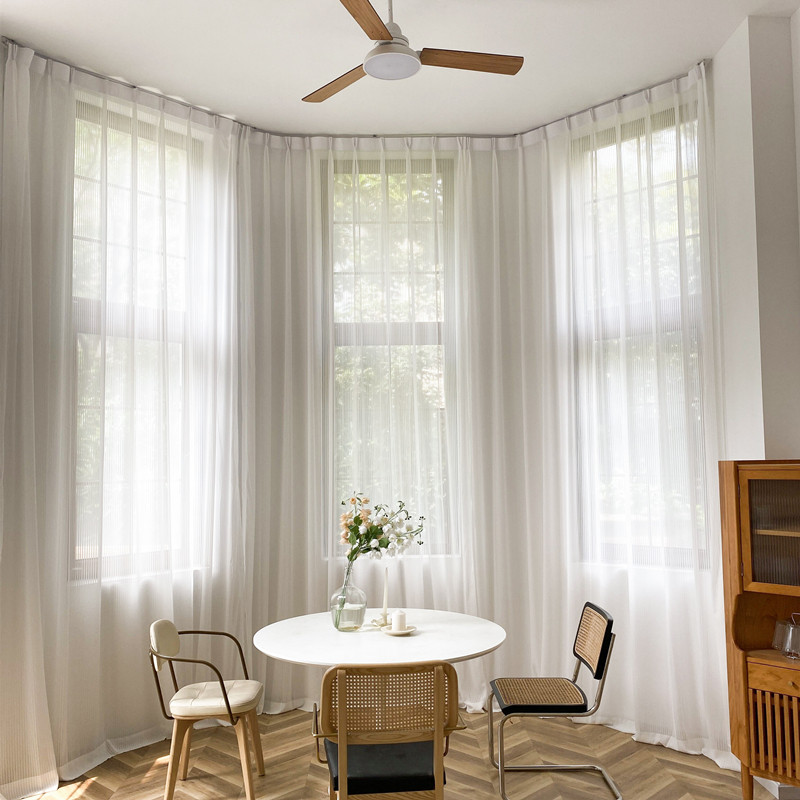梦幻窗纱纱雪纺纱条纹纱竖百叶百叶窗光影效果定制窗帘