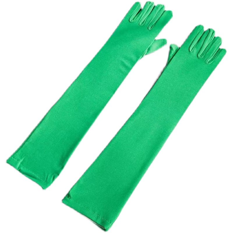 手套50cm长款过肘氨纶演出表演防晒多色弹力手套