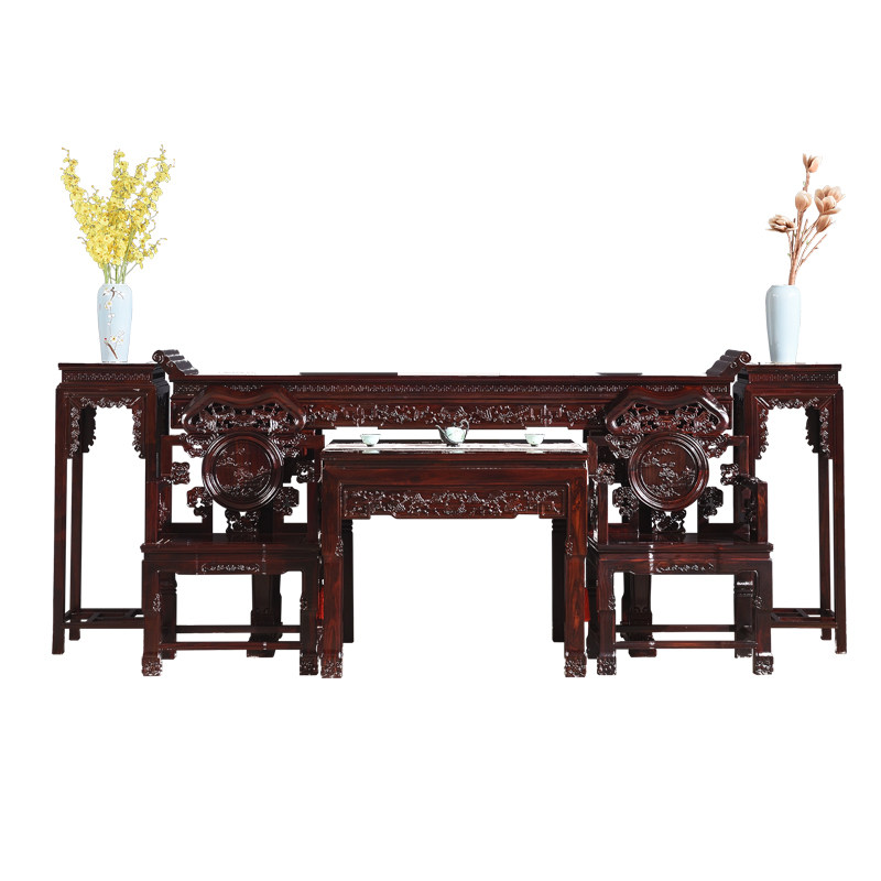 酸枝红木印尼中堂阔叶黄檀翘头案非洲供桌神台条案