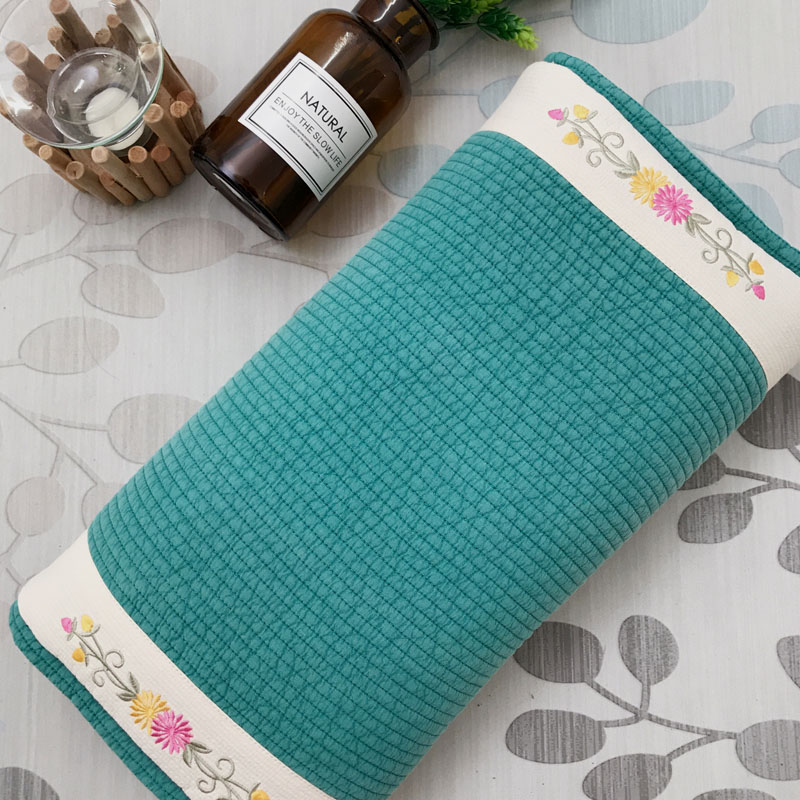 韩国民俗枕头正品成人纯棉荞麦颈椎保健长方形枕头