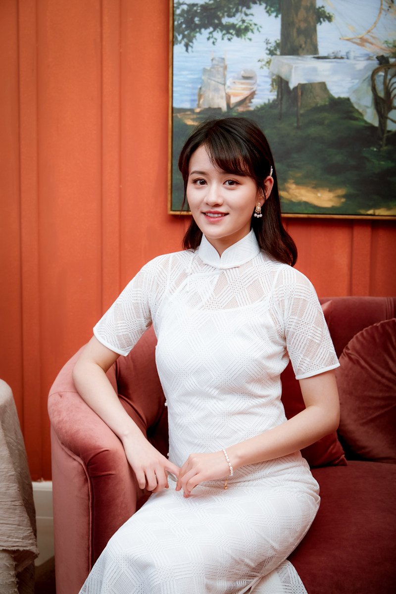 旗袍茉茉春夏新品三分连袖全开开襟长款复古旗袍