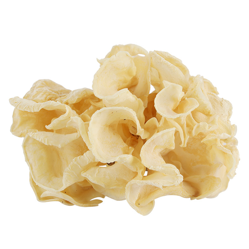 伏牛山白玉木耳天然羊耳菌口感爽滑脆特色菜食全食美银耳