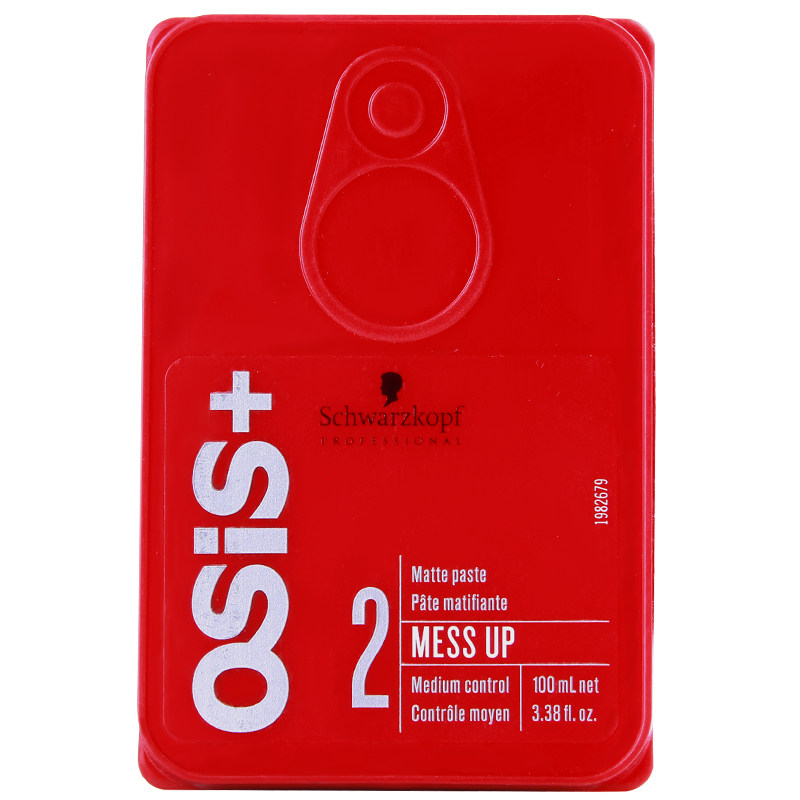 施华蔻osis哑色造型发膏100ml亚光质感发泥男女头发造型