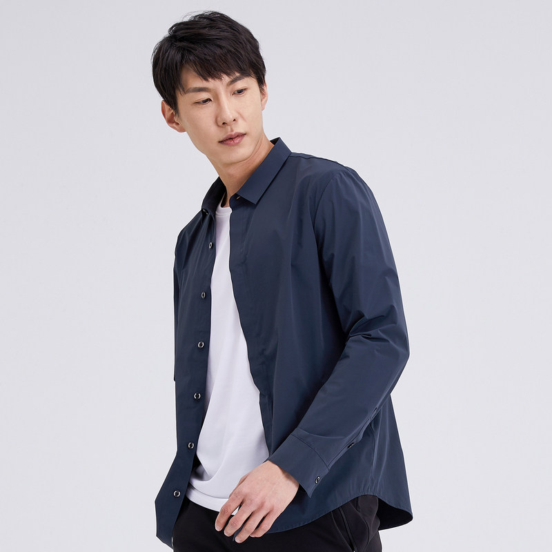 【户外休闲衣】探路者衬衫2020春夏季新款户外男式轻薄弹力旅行