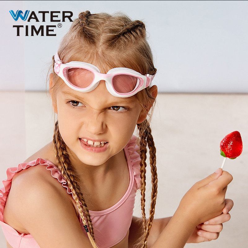 watertime儿童泳镜男女童大框防水防雾高清游泳眼镜泳镜