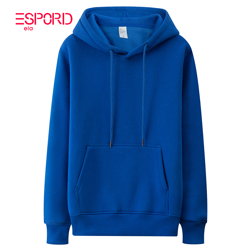 日系春秋冬连帽纯色卫衣男情侣套头褂子潮牌加绒运动青年学生外套