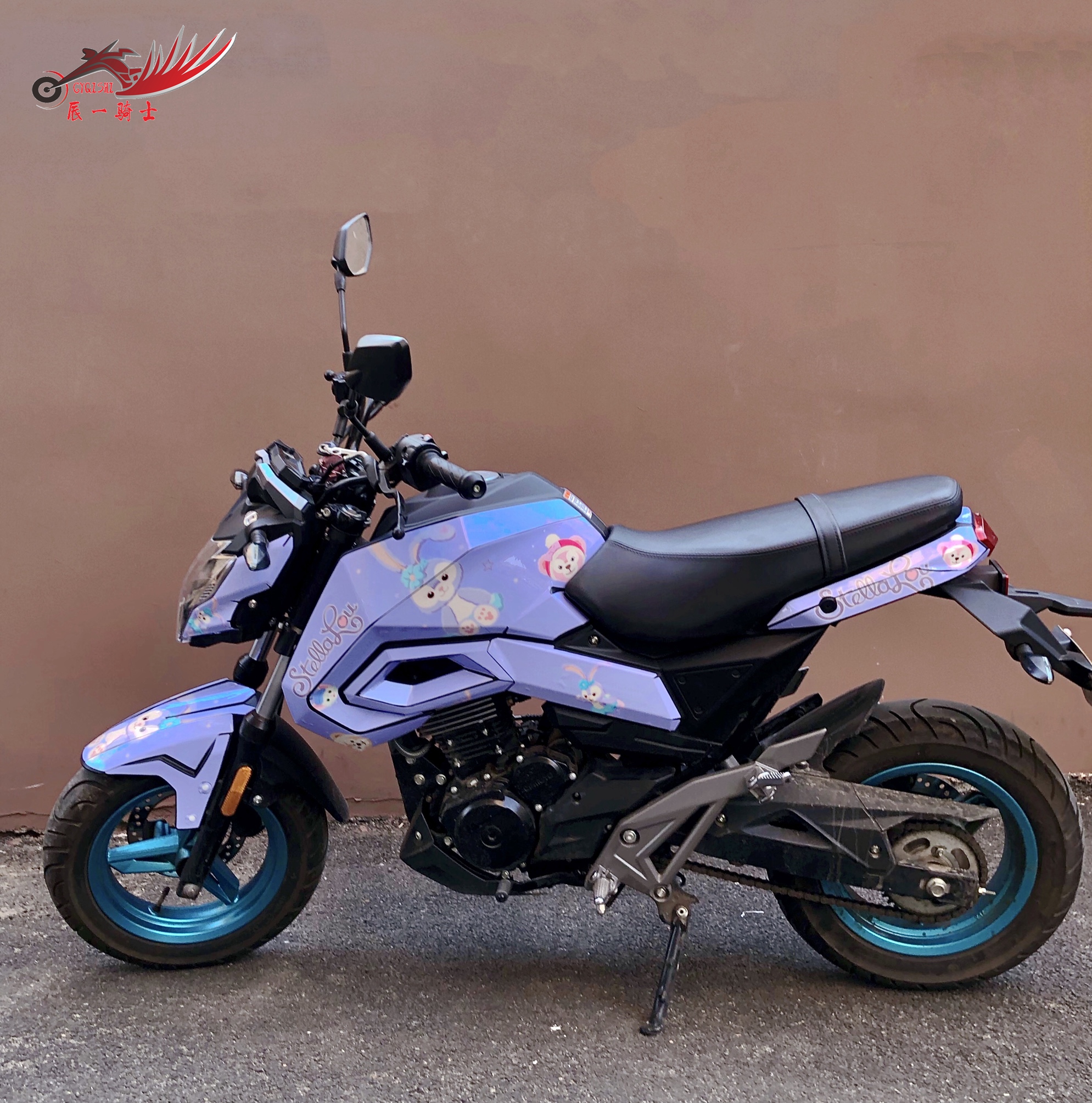 春风狒狒125st贴花改装改装车车身贴纸个性全车贴纸