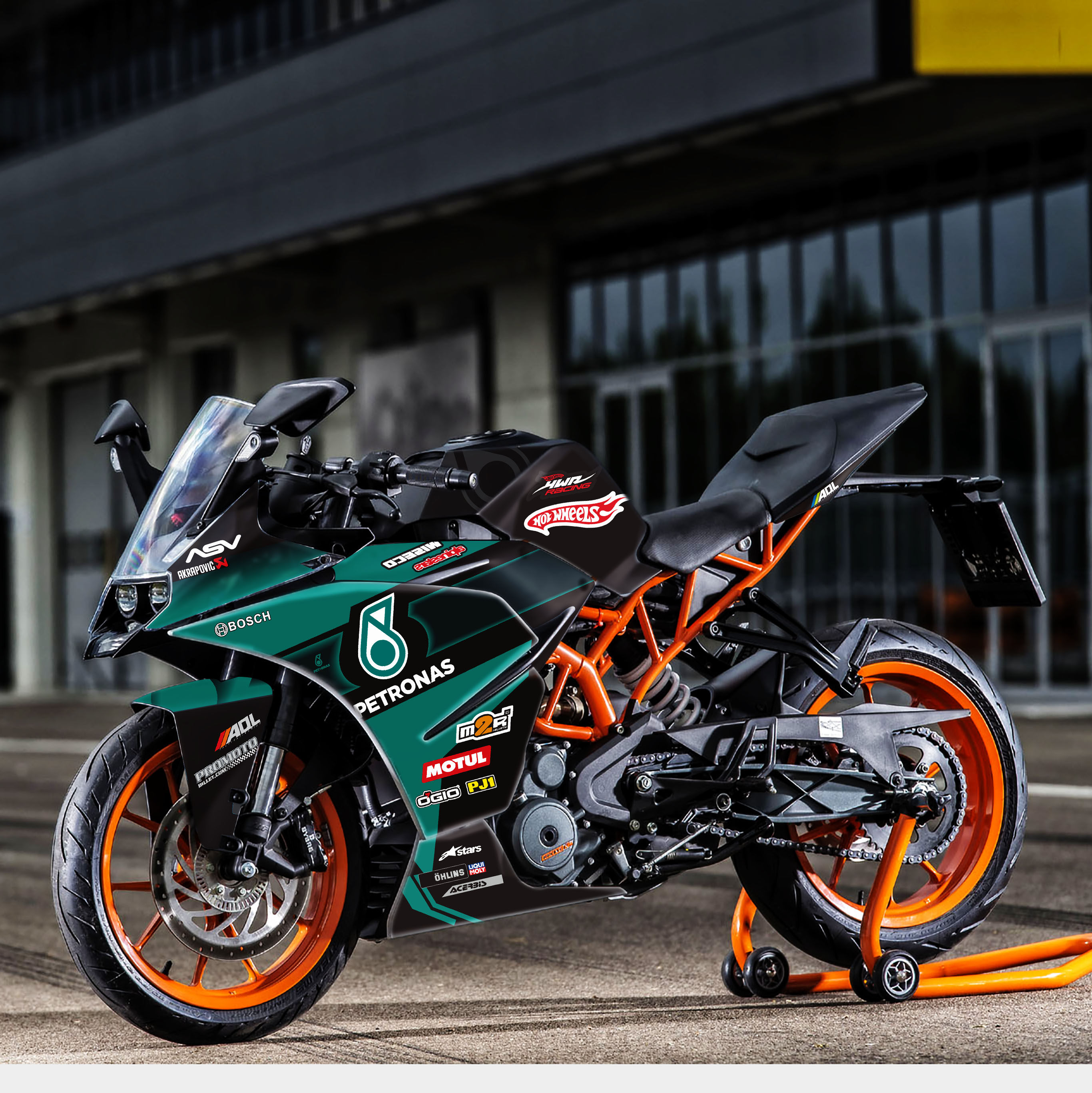 车身ktmrc390贴纸改装贴花防水贴膜个性保护贴纸