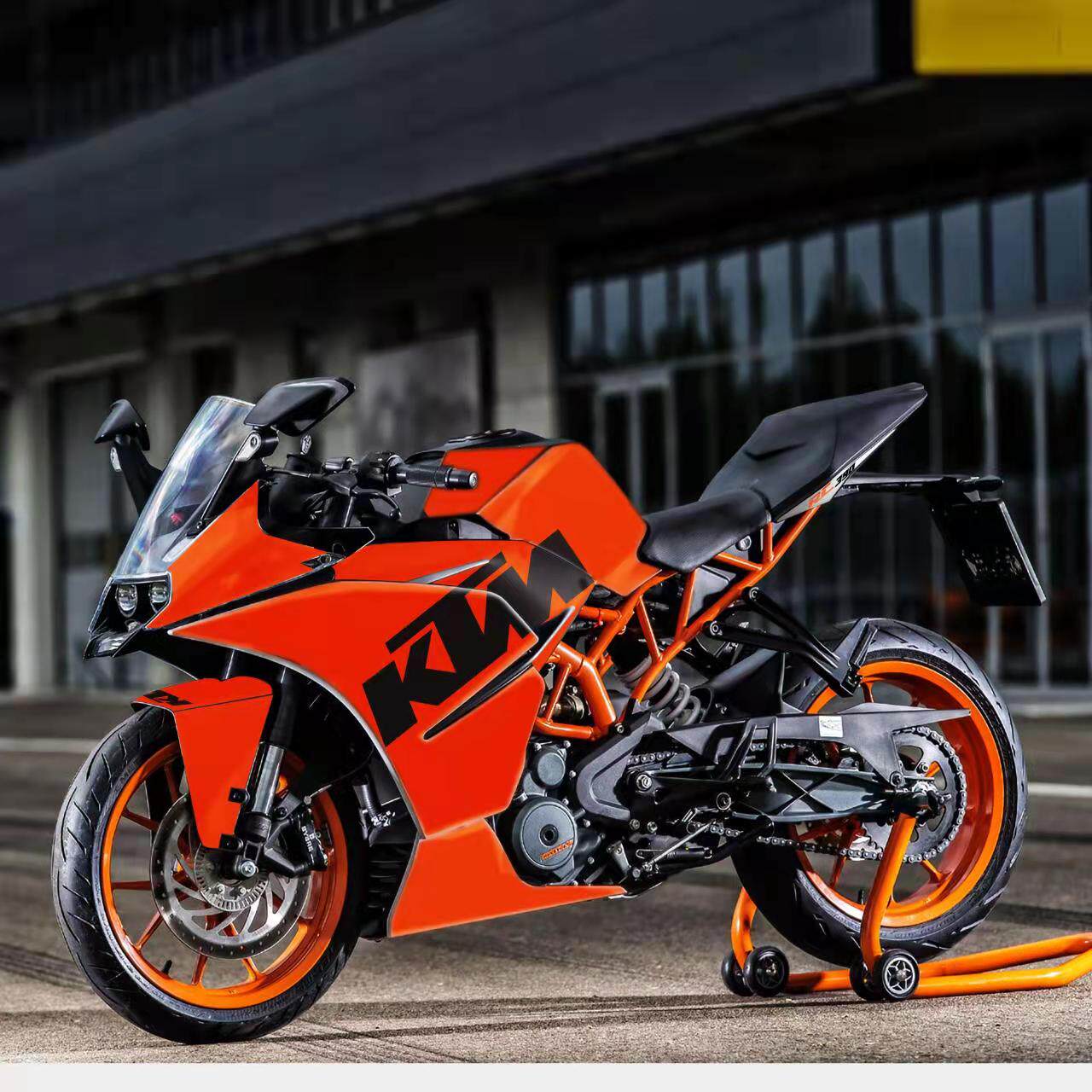 车身定制ktmrc390贴花改装全车贴纸个性醒狮贴纸