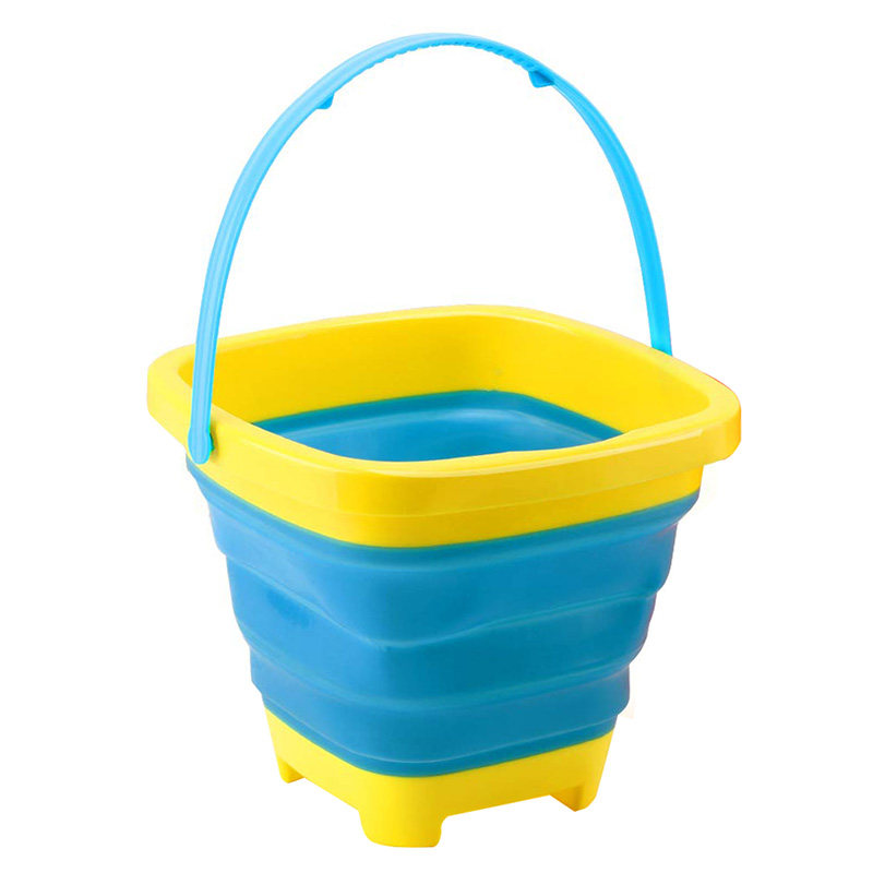 水桶出口硅胶折叠小水儿童沙滩玩沙戏水玩具戏水