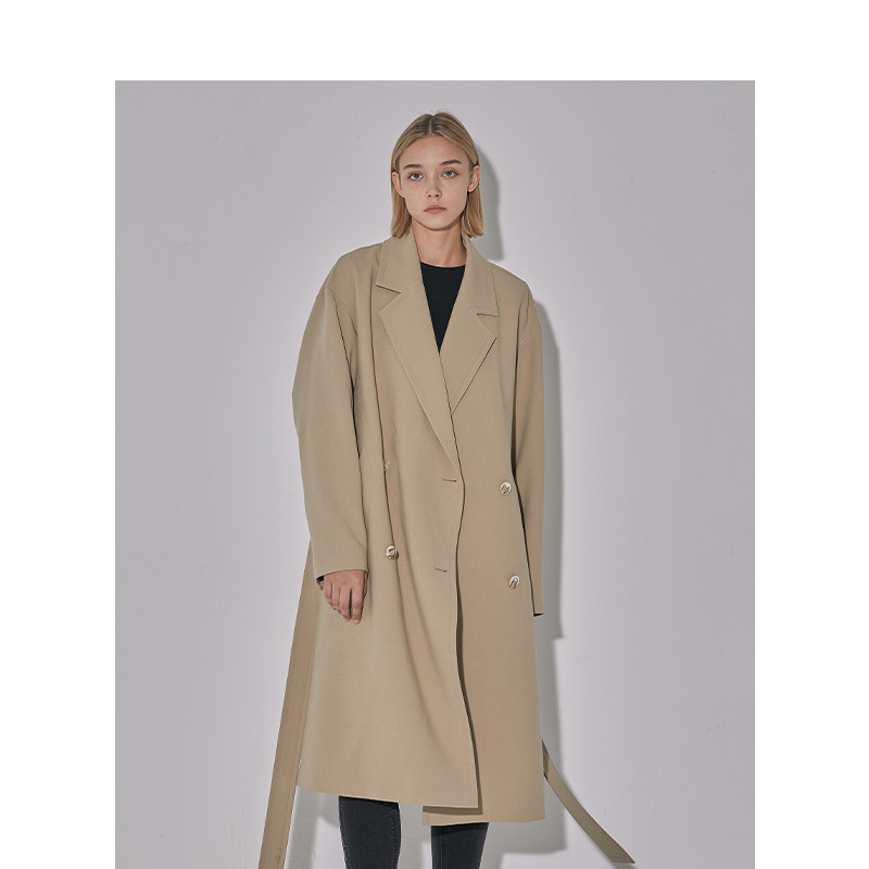 basichouse百家好2022早春新款商场同款时尚大衣风衣