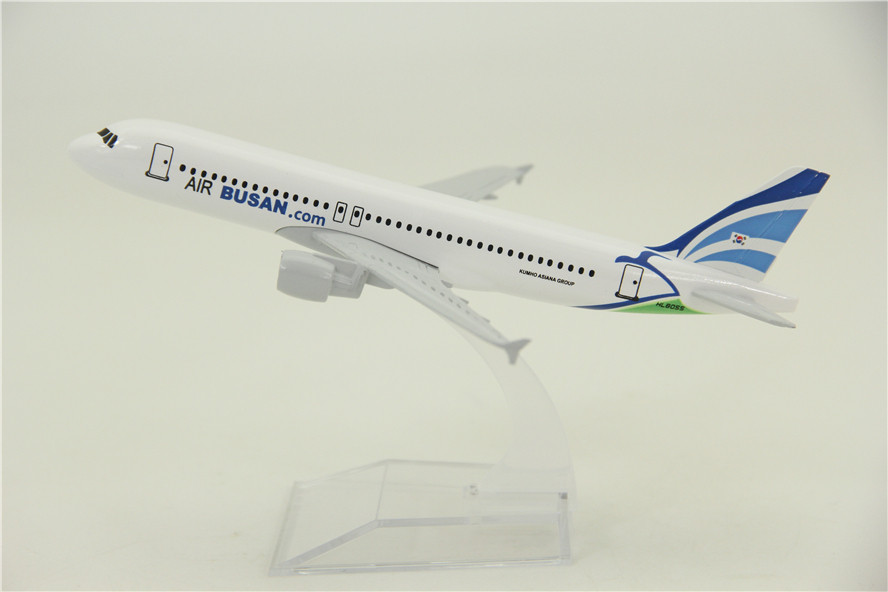 飞机模型空客a320韩国釜山航空合金客机静态飞机模型
