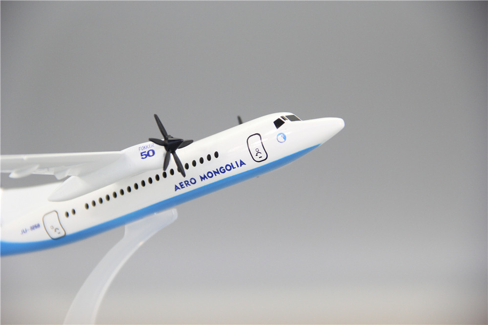 合金飞机模型福克f50蒙古航空e145礼品摆件飞机模型