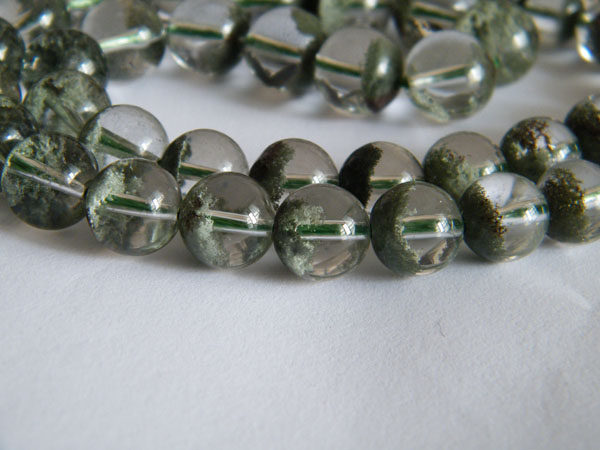 幽灵项链水玉冰魄巴西聚宝盆绿幽灵塔实物项链