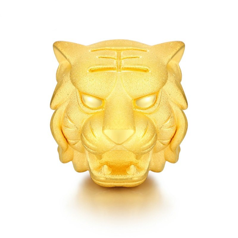 kaivy越南沙金霸气生肖虎头24k黄金男女老虎手链