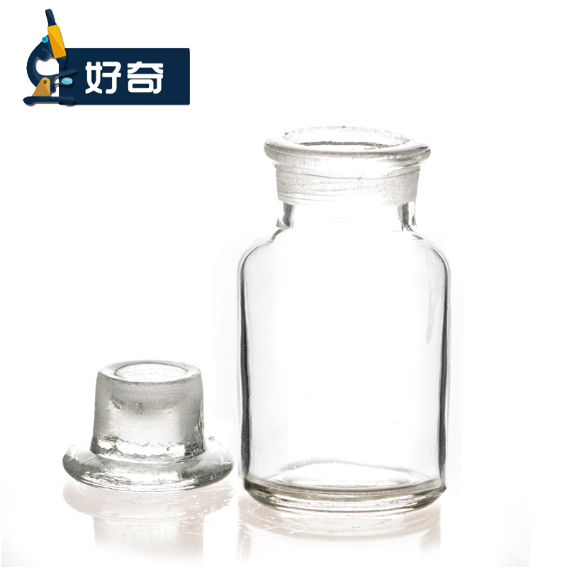 广口瓶 透明500ml 无铅 密封玻璃仪器 化学实验耗材