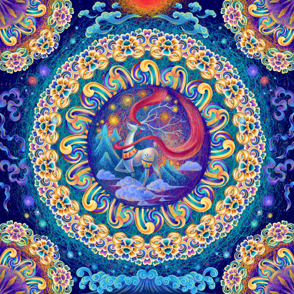 新款祥云云鹿1000片拼图图中国风高档品质成年人拼图