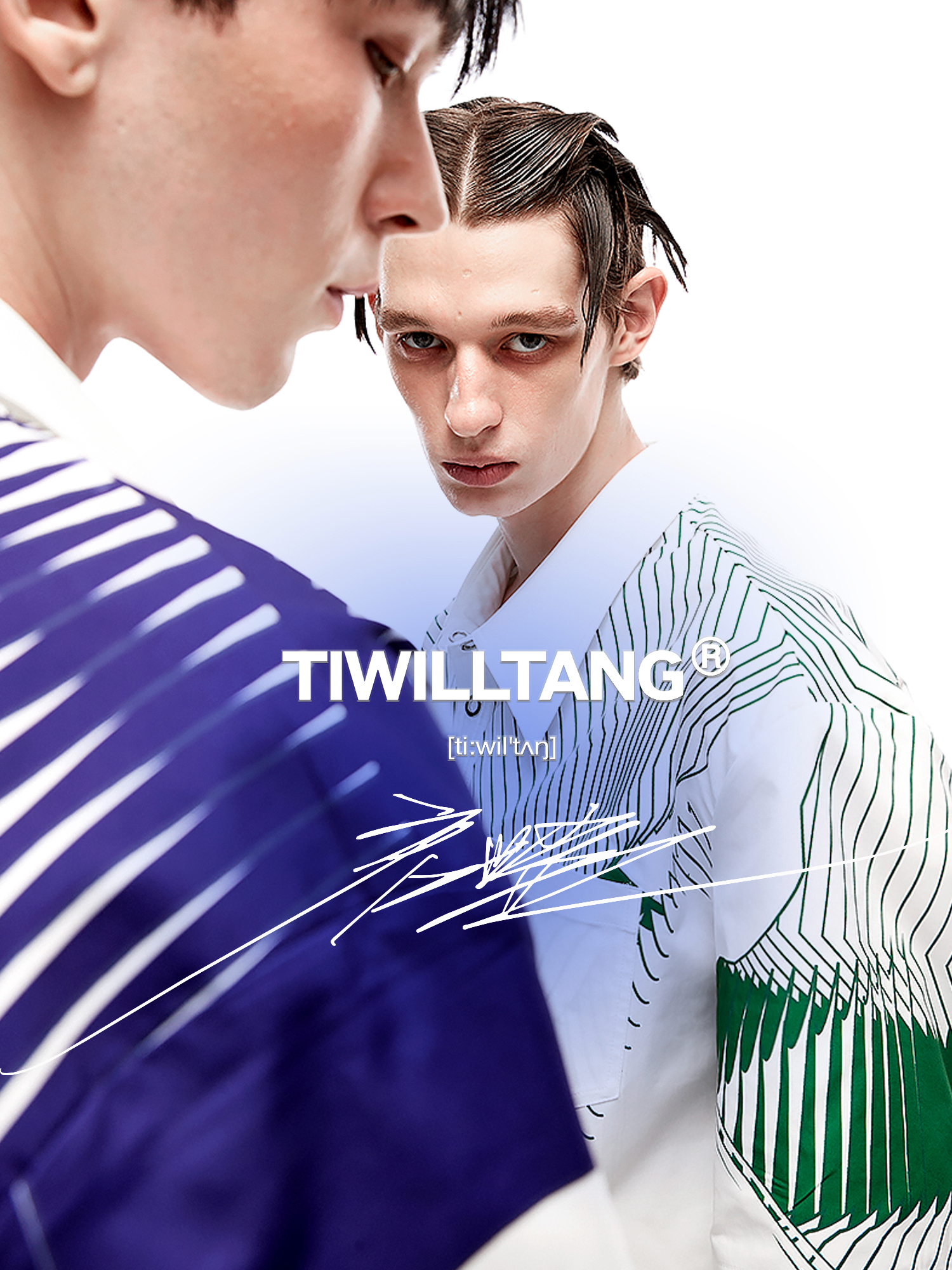 TIWILLTANG启世录“fission”all reshift “幻相”印花短袖衬衫