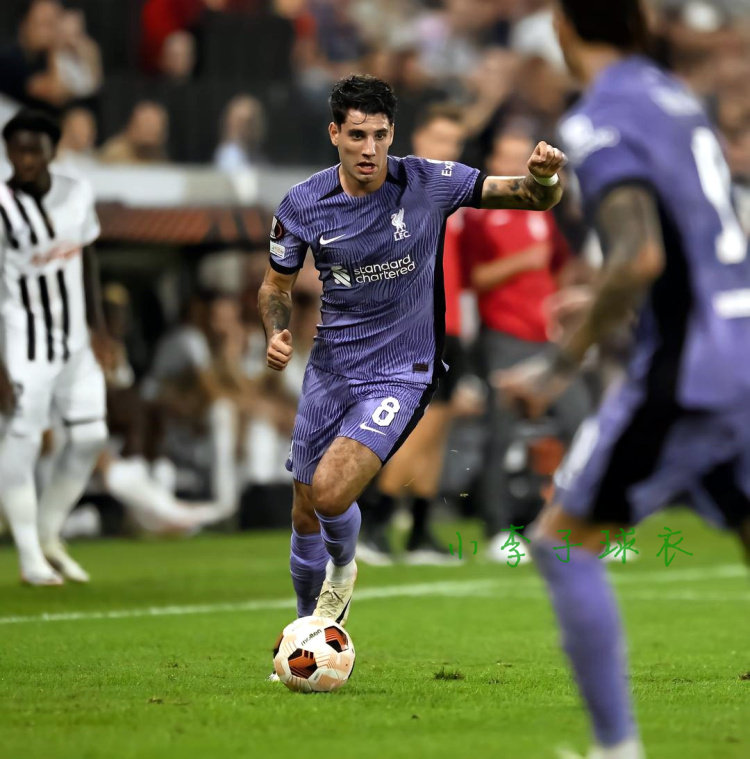 正品利物浦球衣11号萨拉赫球迷版2324第二客场球员版阿诺德努涅斯