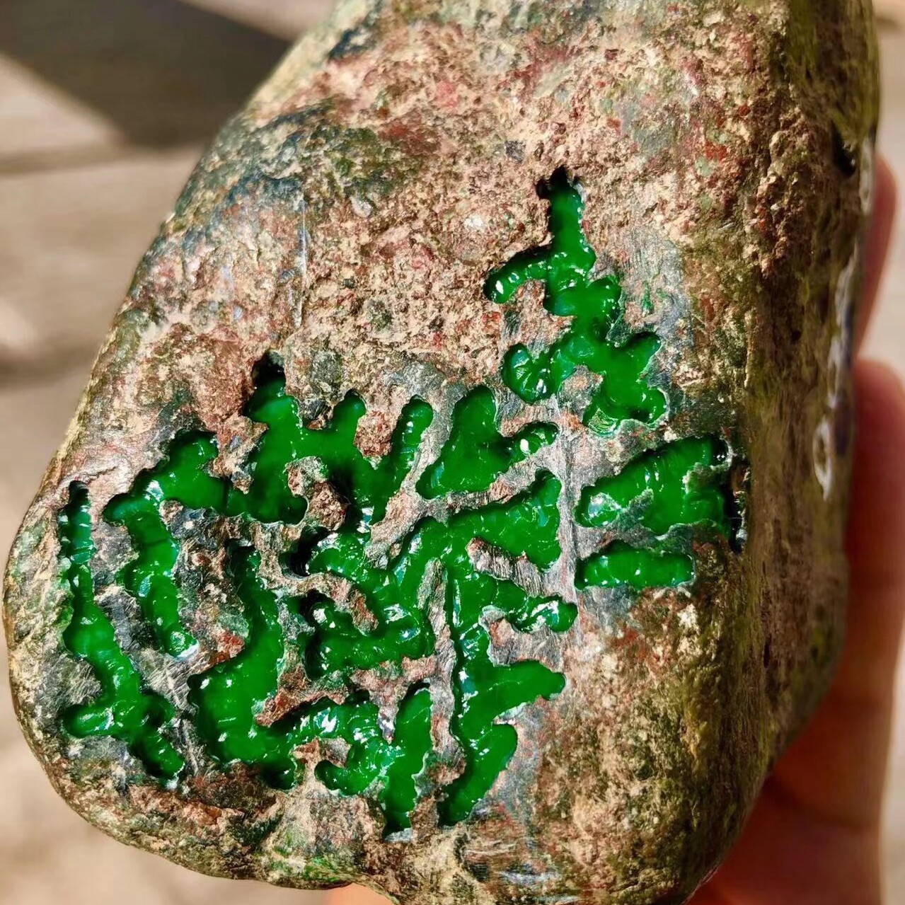 天然收藏缅甸翡翠原石请勿乱拍详情联系客服珠宝奇石