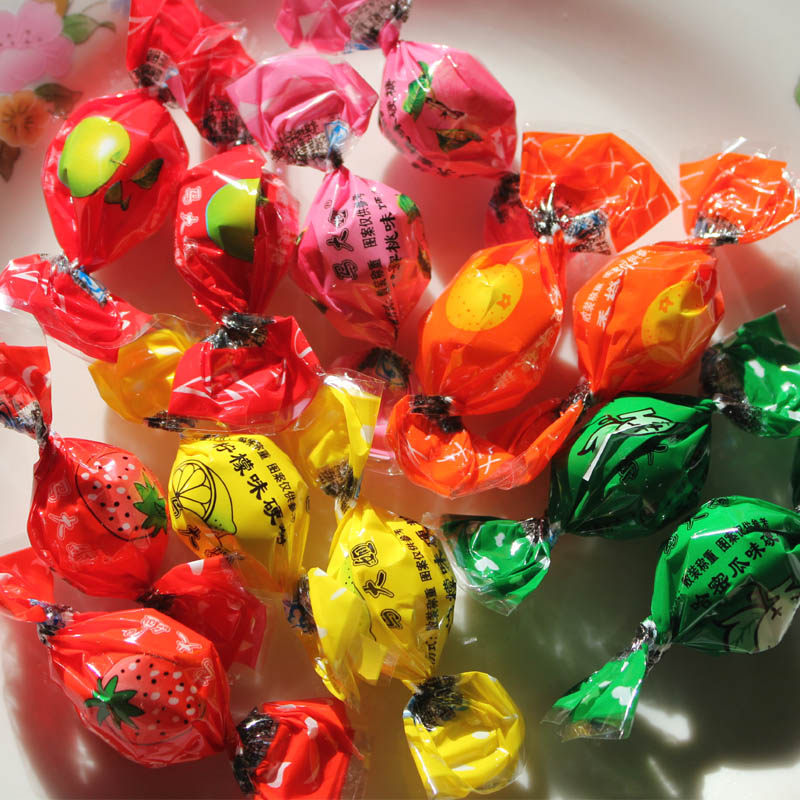 马大姐球水果硬糖500克多种口味果汁糖水果糖香橙哈密瓜蜜桃糖果