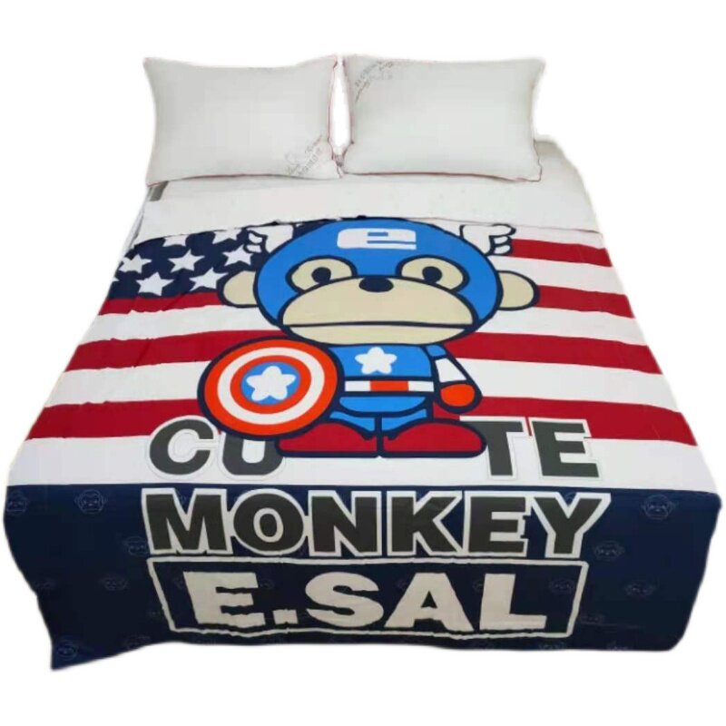 夏凉水洗国欣家纺对花棉纯棉被新款单人儿童棉花被