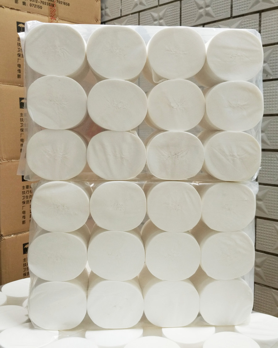 实惠卫生纸5斤卷纸木浆卷筒筒纸家庭短卷办公卷筒纸