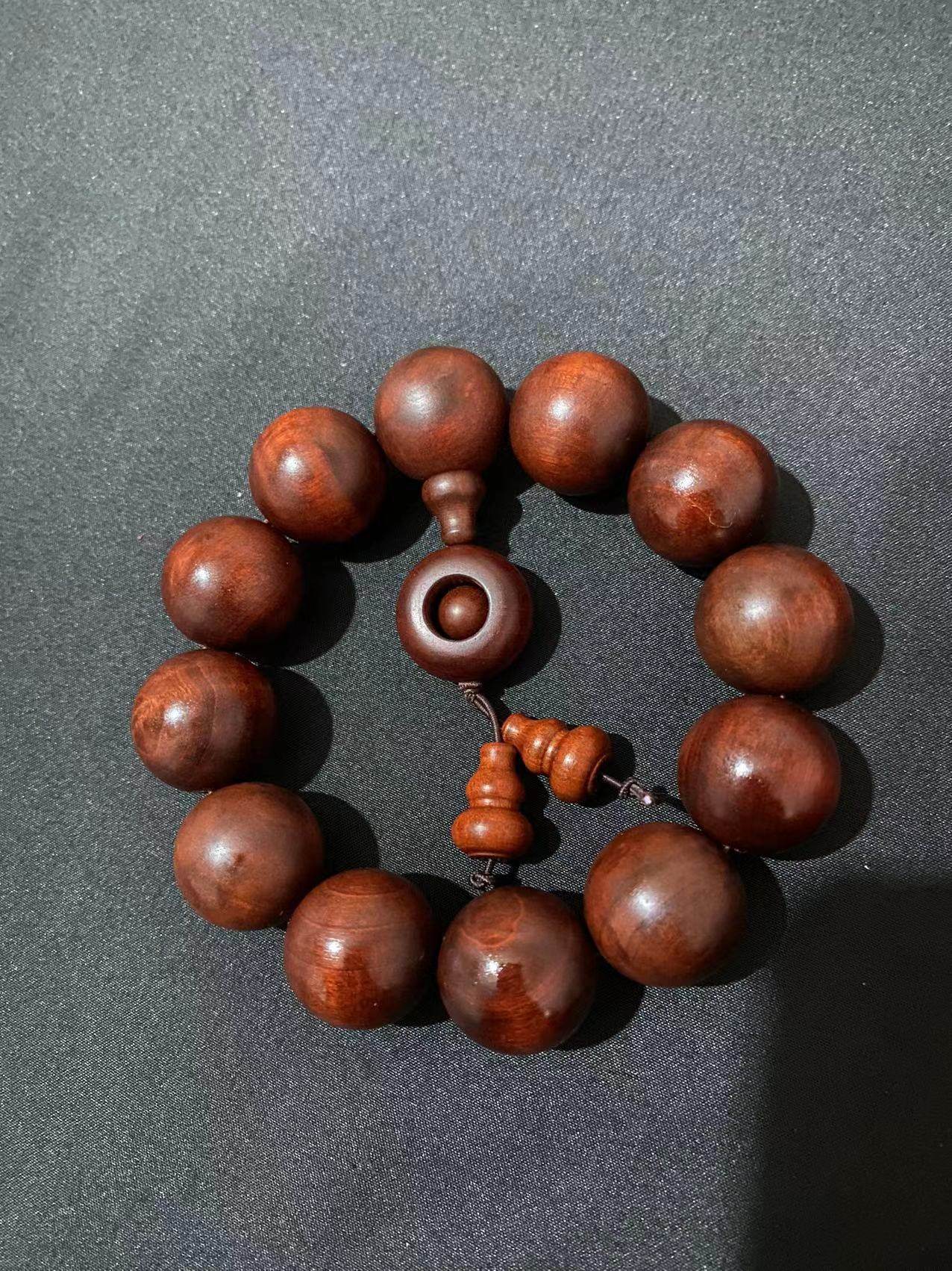 雷击枣木手护身佛珠流珠手念珠道家法器手持男女佛珠