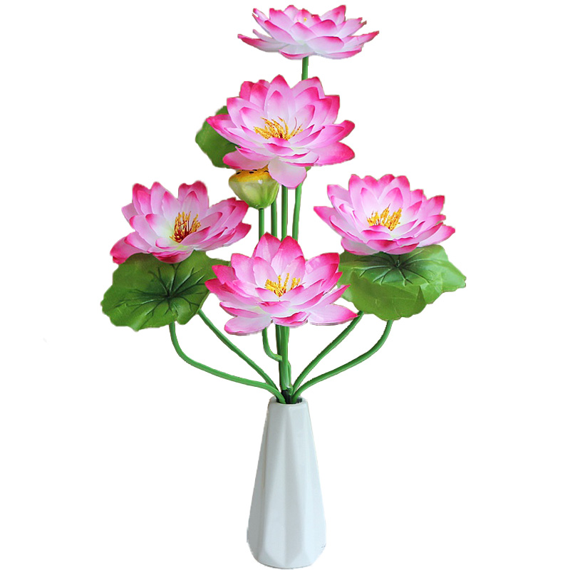 摆件供花佛前供佛莲花佛堂佛台荷花假花仿真仿真花
