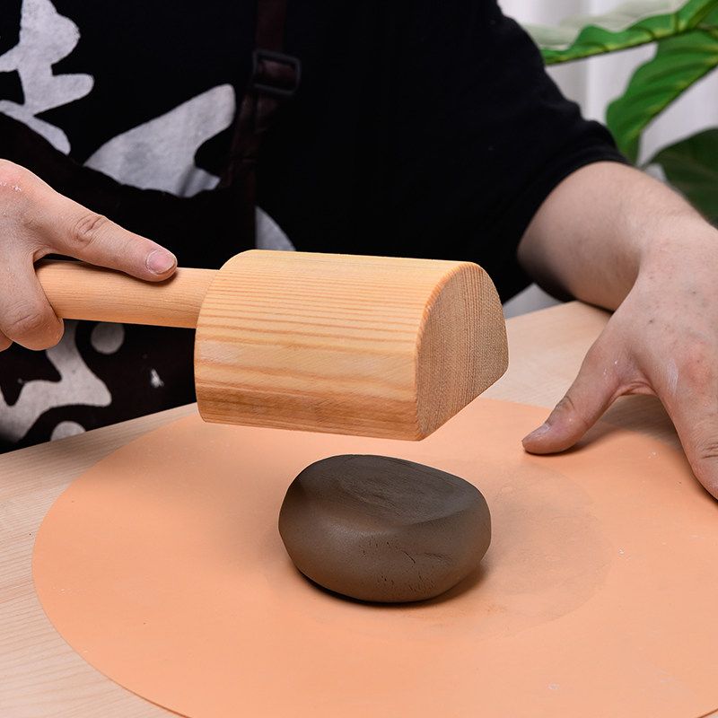 陶艺水流流星泥板木质拍陶拍拍板工具景德镇定制模型制作工具