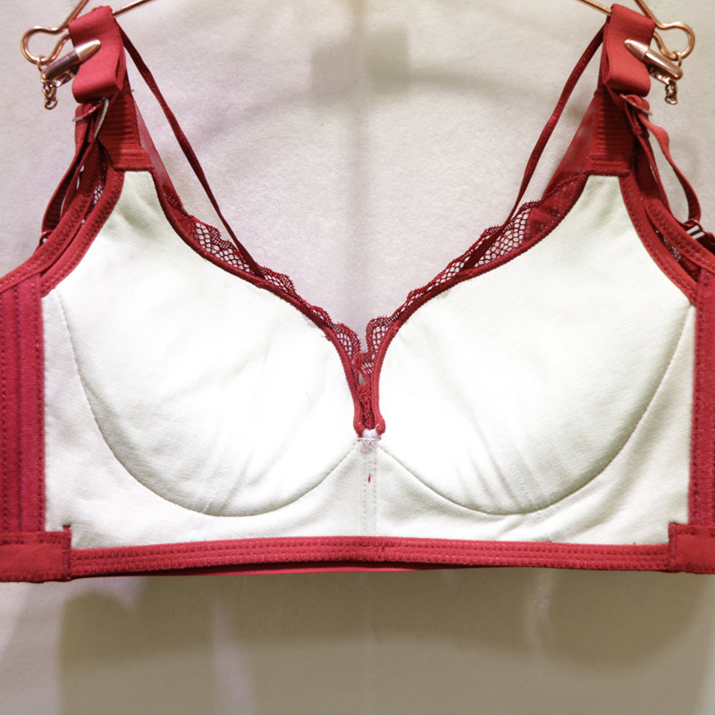 唯美艾慕内衣19326无钢圈上薄下ab聚拢蚕丝文胸