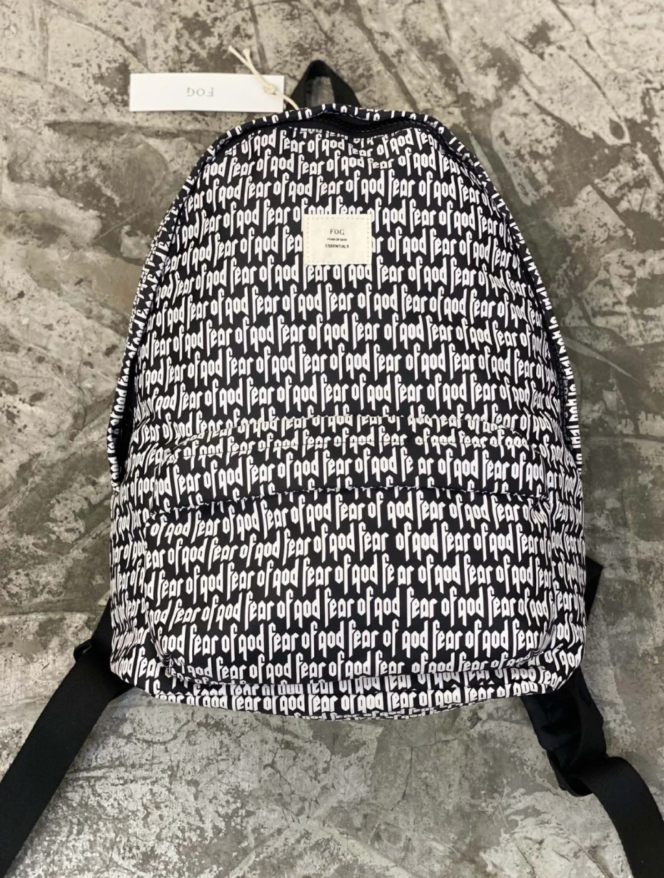 fearofgod复线essentialsfog弹幕满印字母双肩包双肩包