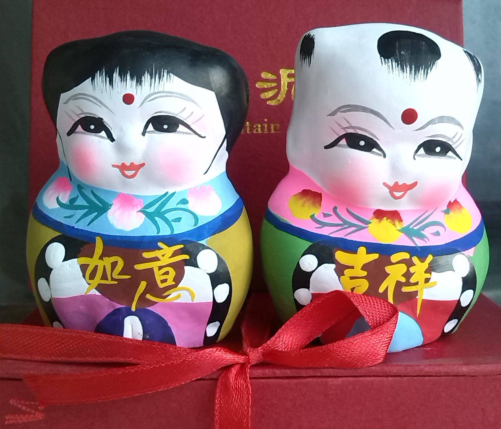 泥人泥娃娃无锡惠山民间工艺非物质文化吉祥如意7厘米泥人