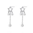 S925 Silver Fairy Wind Pentagram Cute Short Girl Heart Earrings Female Niche Niche Star Flush Earrings S925 Silver Fairy Wind Pentagram Cute Short Girl Heart Earrings Female Niche Niche Star Flush Earrings