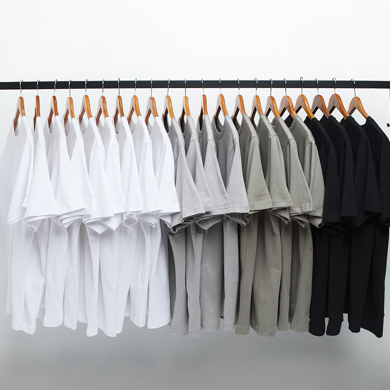 NOTHOMME 重磅230g 日系潮牌内搭情侣装纯色打底衫宽松短袖T恤男