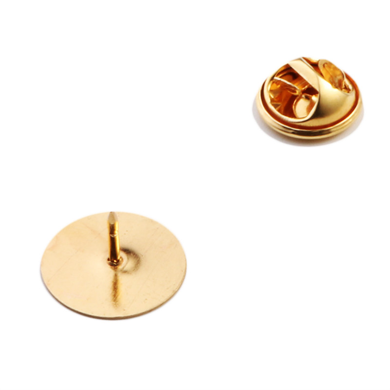 扣子铜芯胸针领针背扣刺马针底座蝴蝶胸章徽章胸针