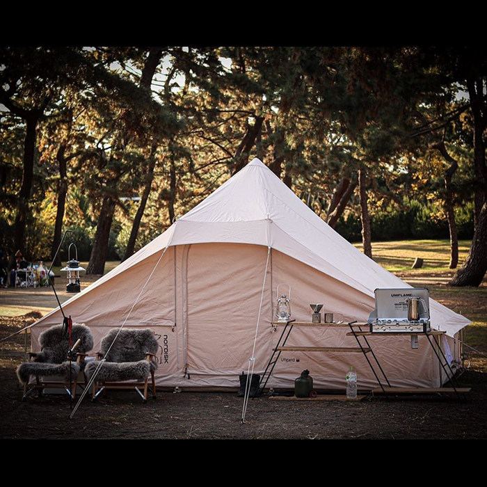 英国直邮nordiskutgard132大白熊户外露营多人家庭棉布帐篷