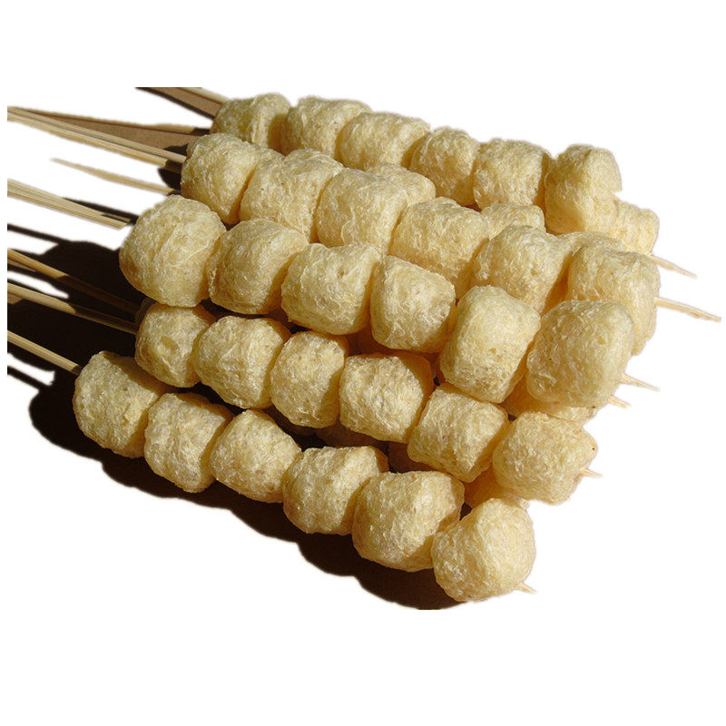 素丸子豆泡豆制品干货大豆拉丝蛋白肉140串火锅豆腐串豆干串包邮