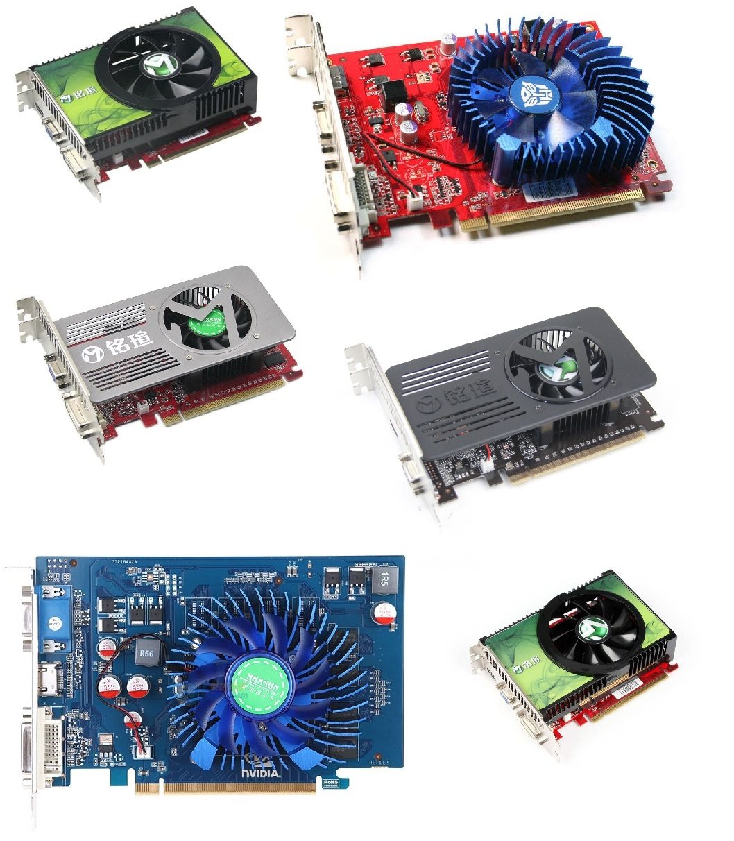 2手拆机铭瑄gt220128m256m512m1gpcie显卡显卡