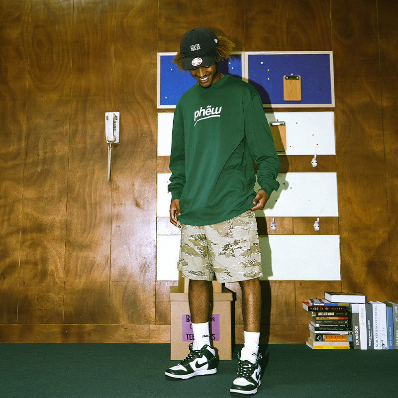 phew沙漠迷彩工装短裤夏季新款美式五分裤子休闲裤