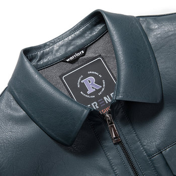 ເສື້ອຫນັງຜູ້ຊາຍ jacket ຫນັງແທ້ lapel ແຂງສີບາດເຈັບແລະ jacket ຫນັງຜູ້ຊາຍສູງທີ່ສຸດ 2024 Haining ຫນັງແກະໃຫມ່