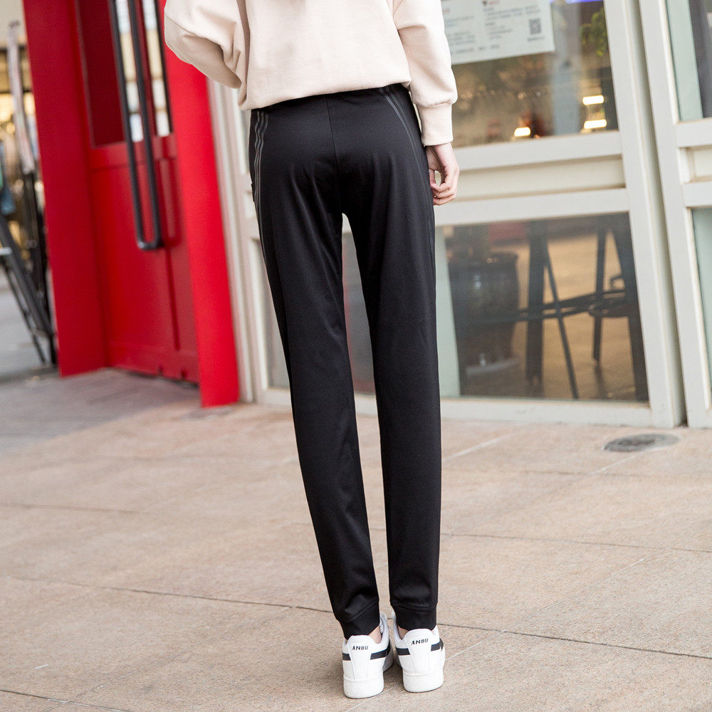 运动裤女ins潮女长裤冰丝裤夏薄款小脚休闲裤束脚卫裤港味裤显瘦