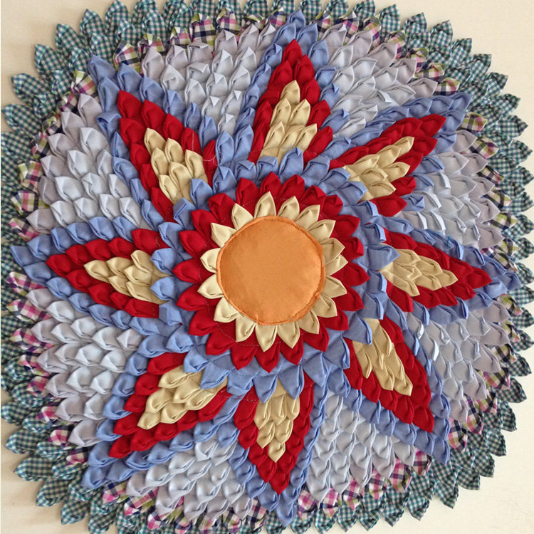 坐垫泰国手工圆形复古椅子沙发垫子汽车车垫椅垫