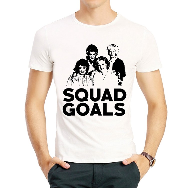 黄金女郎白色个性美剧短袖衣服男女thegoldent恤